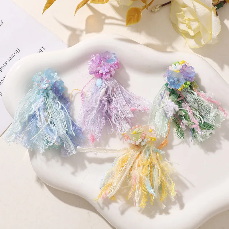 4pcs 6cm Beaded Flowers Mixed Thread Tassels DIY Earrings Jewelry Pins Pendant Accessories Clothing Sewing Decorative Ornament
4pcs 6cm Beaded Flowers Mixed Thread Tassels DIY Earrings Jewelry Pins Pendant Accessories Clothing Sewing Decorative Ornament