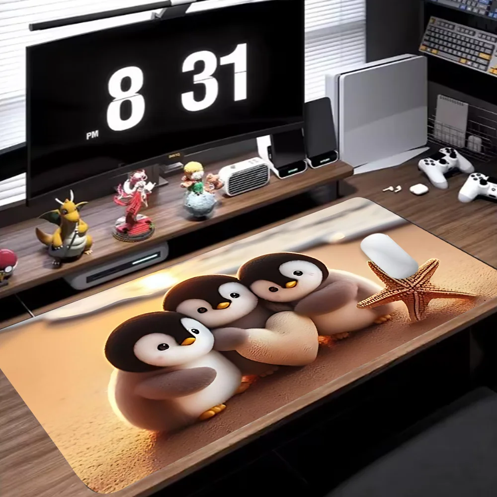 Cute Penguin Desk Mat Cartoon Design Mouse Pad Desk Accessories Desk Pad With Non-Slip Rubber Base Stitched Edge Keyboard Pad
Cute Penguin Desk Mat Cartoon Design Mouse Pad Desk Accessories Desk Pad With Non-Slip Rubber Base Stitched Edge Keyboard Pad