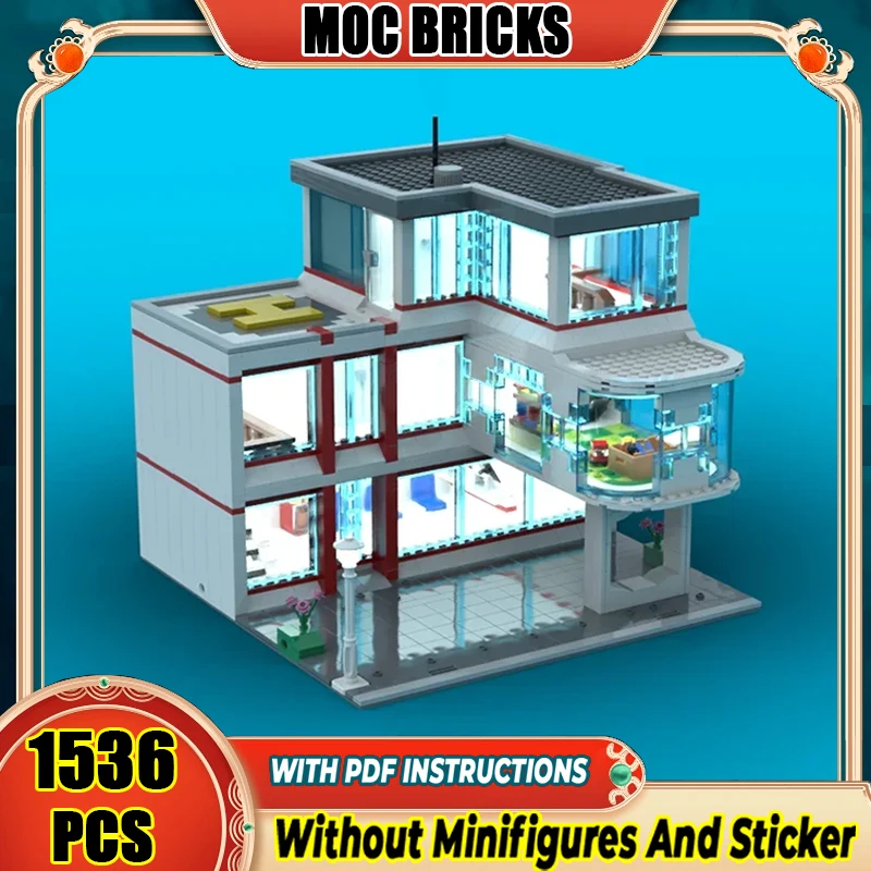 City Street View Model Moc Building Blocks Hospital Model Technology Brick DIY Assembly Construction Toy Sets Holiday Gifts
City Street View Model Moc Building Blocks Hospital Model Technology Brick DIY Assembly Construction Toy Sets Holiday Gifts