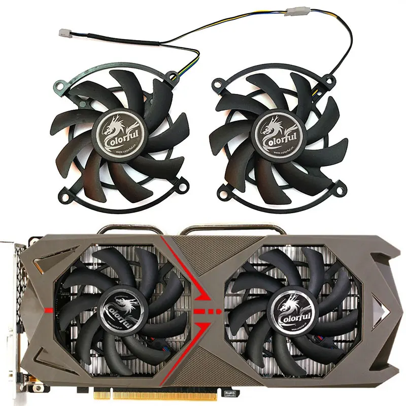 NEW 85MM 4PIN GTX 1060-6GD5 GPU Fan,For Colorful GeForce GTX 1060 1070 Graphics card cooling fan
NEW 85MM 4PIN GTX 1060-6GD5 GPU Fan,For Colorful GeForce GTX 1060 1070 Graphics card cooling fan