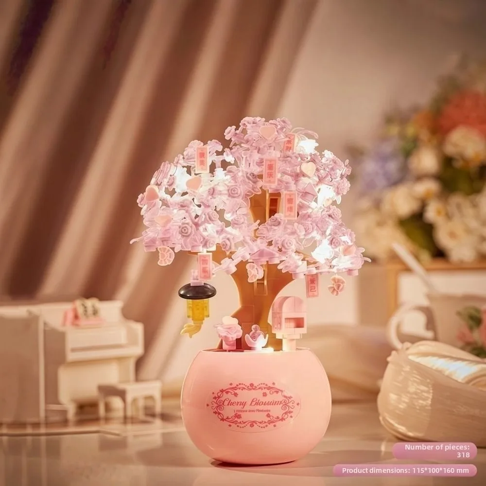 Со светом, строительные блоки для дерева сакуры, набор строительных блоков для деревьев ручной работы, небольшой изысканный дизайн, сборочные блоки для цветов
Со светом, строительные блоки для дерева сакуры, набор строительных блоков для деревьев ручной работы, небольшой изысканный дизайн, сборочные блоки для цветов