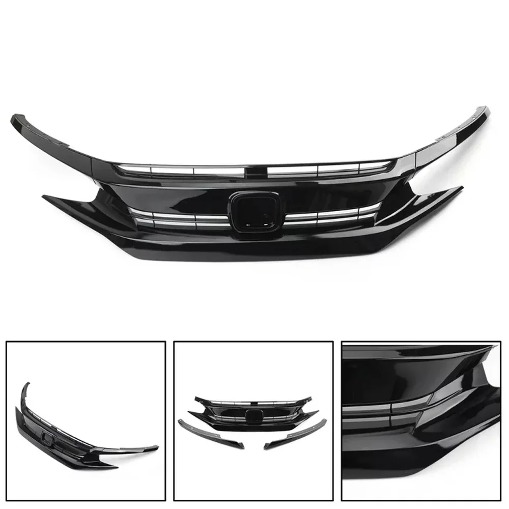 For Honda Civic 10th 2016 2017 2018 Coupe Sedan Front Grille Racing Grills Upper Bumper Intake Hood Mesh Grid Splitter Spoiler
For Honda Civic 10th 2016 2017 2018 Coupe Sedan Front Grille Racing Grills Upper Bumper Intake Hood Mesh Grid Splitter Spoiler