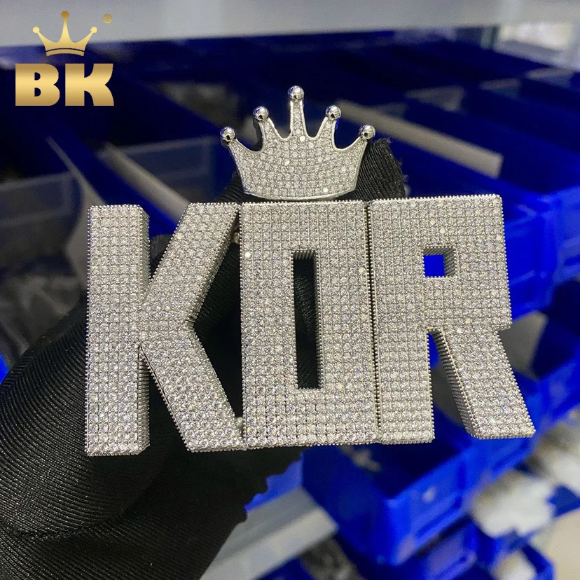TBTK Custom Big Size Initial Letters Crown Bail Pendant Micro Paved Out CZ Nameplate Necklace Fashion Jewelry For Gift
TBTK Custom Big Size Initial Letters Crown Bail Pendant Micro Paved Out CZ Nameplate Necklace Fashion Jewelry For Gift