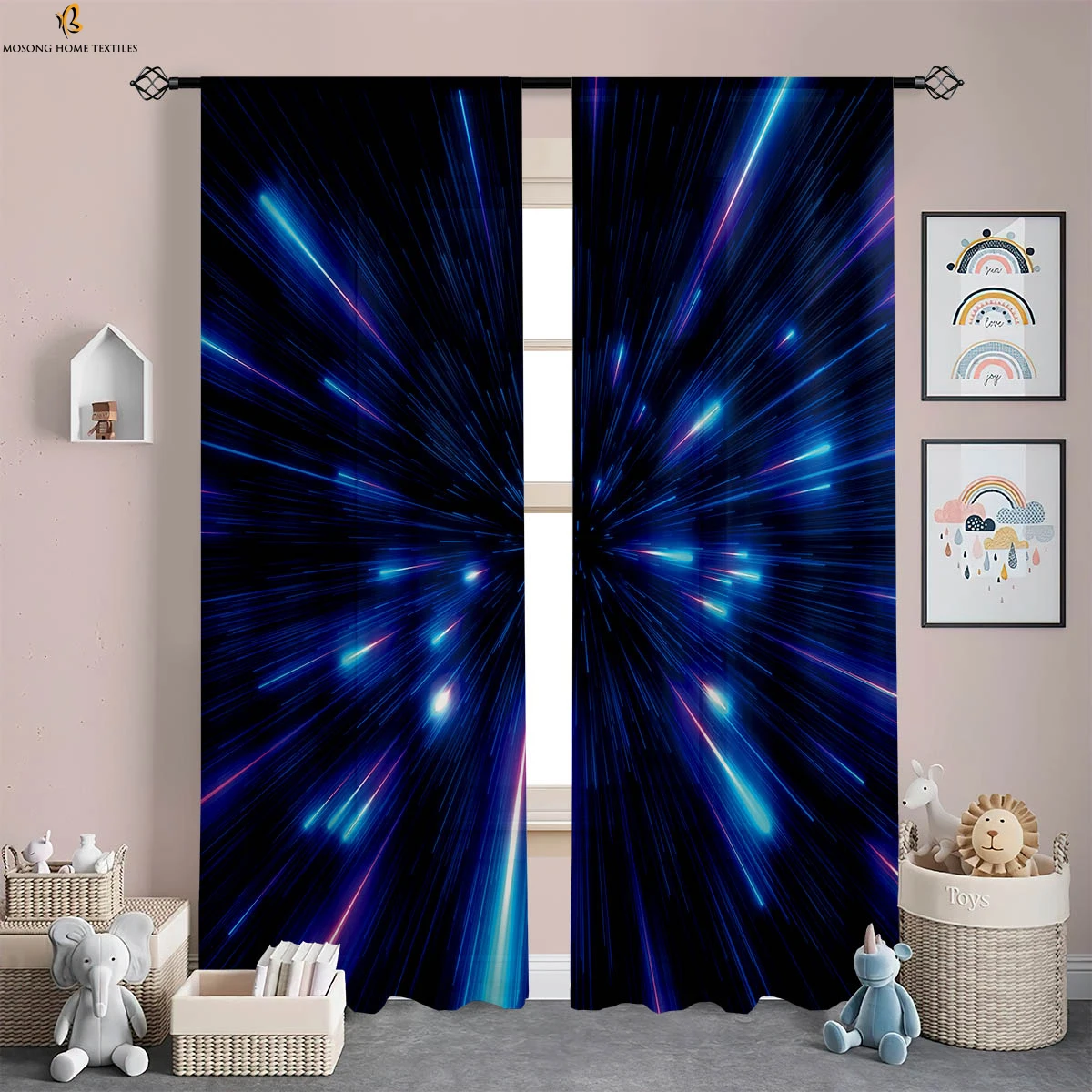 Rainbow Pink Shiny Printed Curtains Children's Room Bedroom Living Room Study Decorative Curtains 2 Pieces Home Decoration
Rainbow Pink Shiny Printed Curtains Children's Room Bedroom Living Room Study Decorative Curtains 2 Pieces Home Decoration