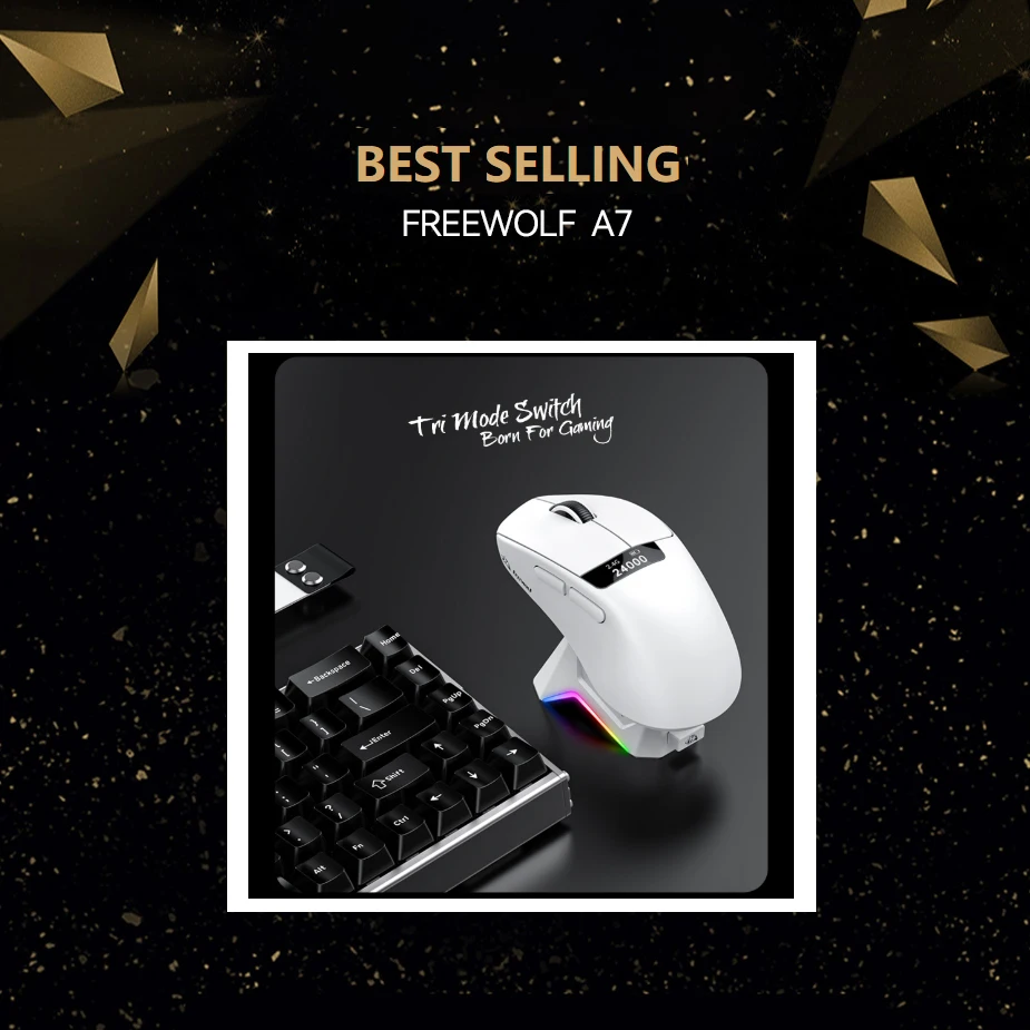 Новинка! Беспроводная мышь A7, легкая, 24000 DPI, магнитная зарядная база, трехрежимное подключение, игровая мышь PAW3311 для киберспорта и офиса
Новинка! Беспроводная мышь A7, легкая, 24000 DPI, магнитная зарядная база, трехрежимное подключение, игровая мышь PAW3311 для киберспорта и офиса