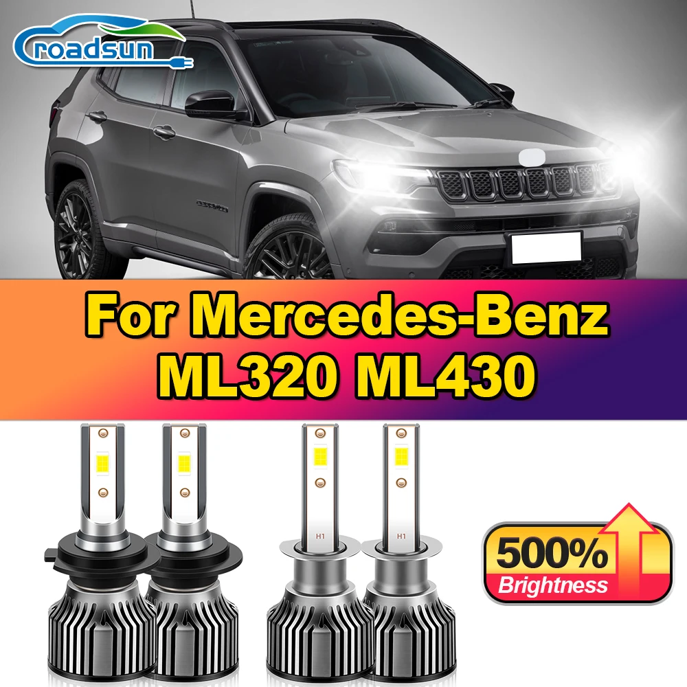 240W Canbus Car Lights 40000LM Turbo Auto Headlamp Bulbs 12V 6000K White For Mercedes-Benz ML320 ML430 1998 1999 2000 2001
240W Canbus Car Lights 40000LM Turbo Auto Headlamp Bulbs 12V 6000K White For Mercedes-Benz ML320 ML430 1998 1999 2000 2001
