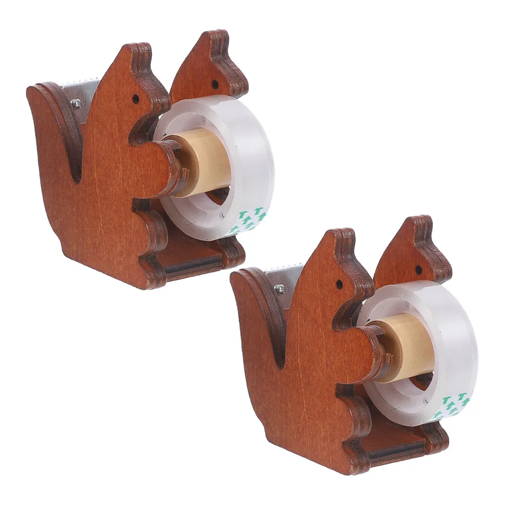 Набор из 2-х маленьких диспенсеров для скотча в форме белки, настольный резак для офиса, школы, дома, легкий портативный держатель для ленты
Набор из 2-х маленьких диспенсеров для скотча в форме белки, настольный резак для офиса, школы, дома, легкий портативный держатель для ленты