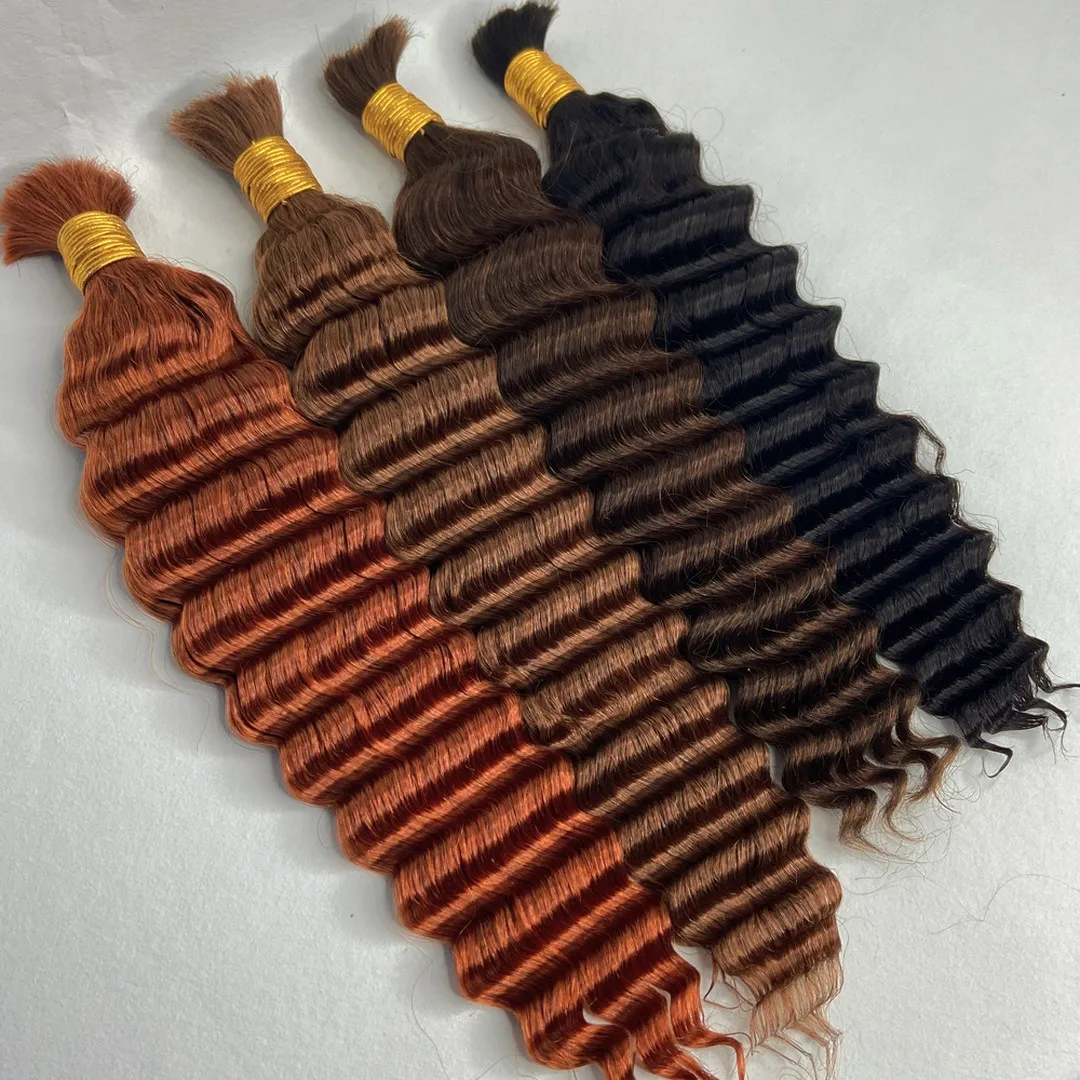 Bulk Braiding Hair Deep Wave Curly Highlight Blonde Colored 100g No Weft Human Hair Bundles Human Braiding Hair for Boho Braids
Bulk Braiding Hair Deep Wave Curly Highlight Blonde Colored 100g No Weft Human Hair Bundles Human Braiding Hair for Boho Braids