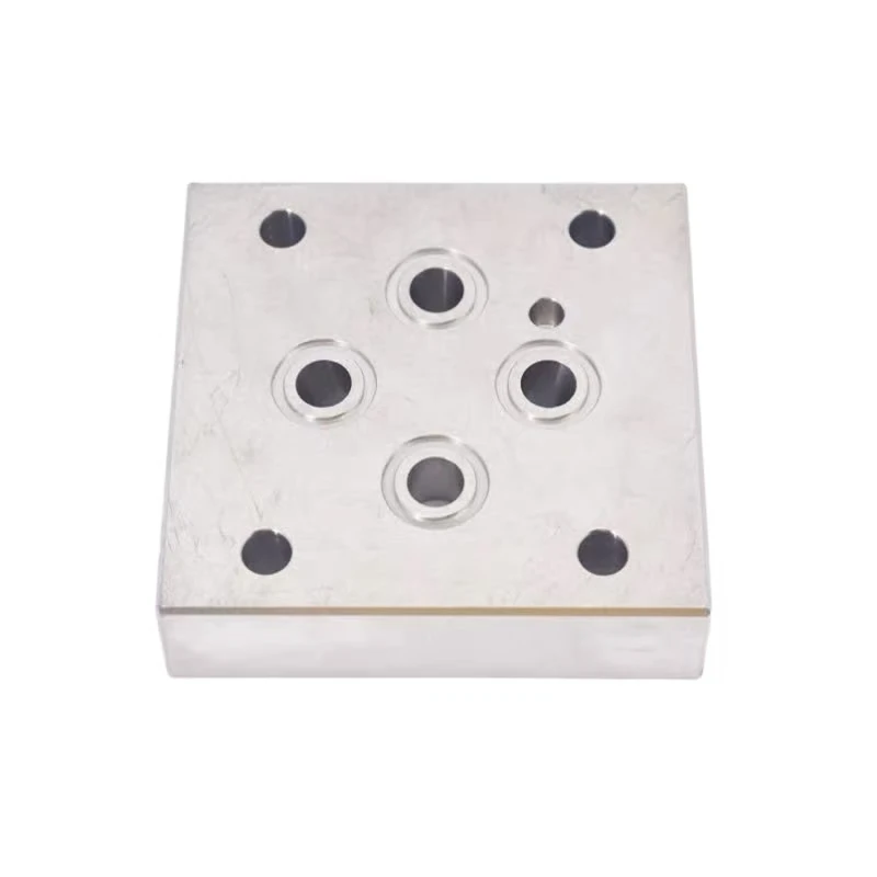 Customized aluminum alloy/stainless steel material Precision hydraulic valve block accessories CNC machining
Customized aluminum alloy/stainless steel material Precision hydraulic valve block accessories CNC machining