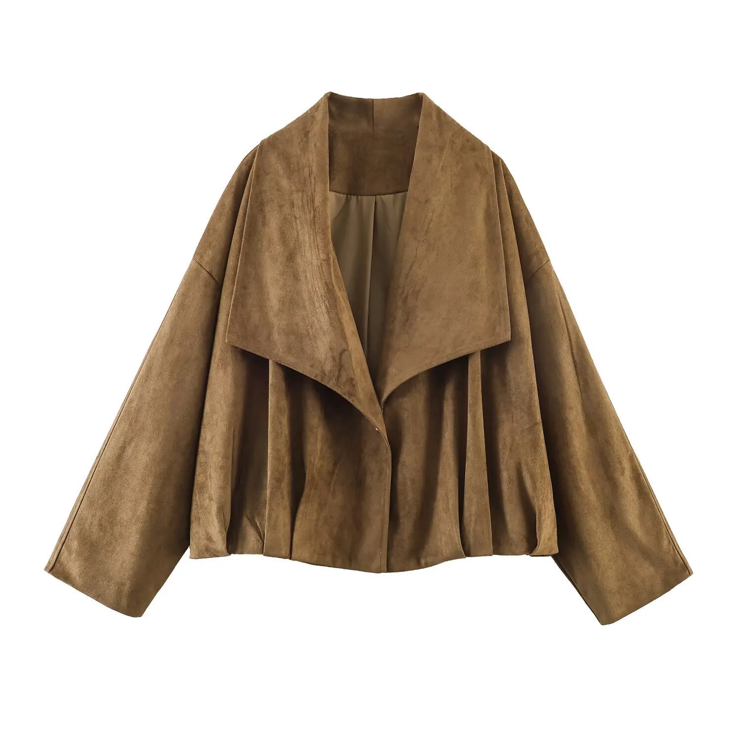 Women's French Style Fashion Suede Wrap Coat Women Camel Jacket Lapel Collar Short Coat Soft Fabric Casual Outerwear 1OCD
Women's French Style Fashion Suede Wrap Coat Women Camel Jacket Lapel Collar Short Coat Soft Fabric Casual Outerwear 1OCD