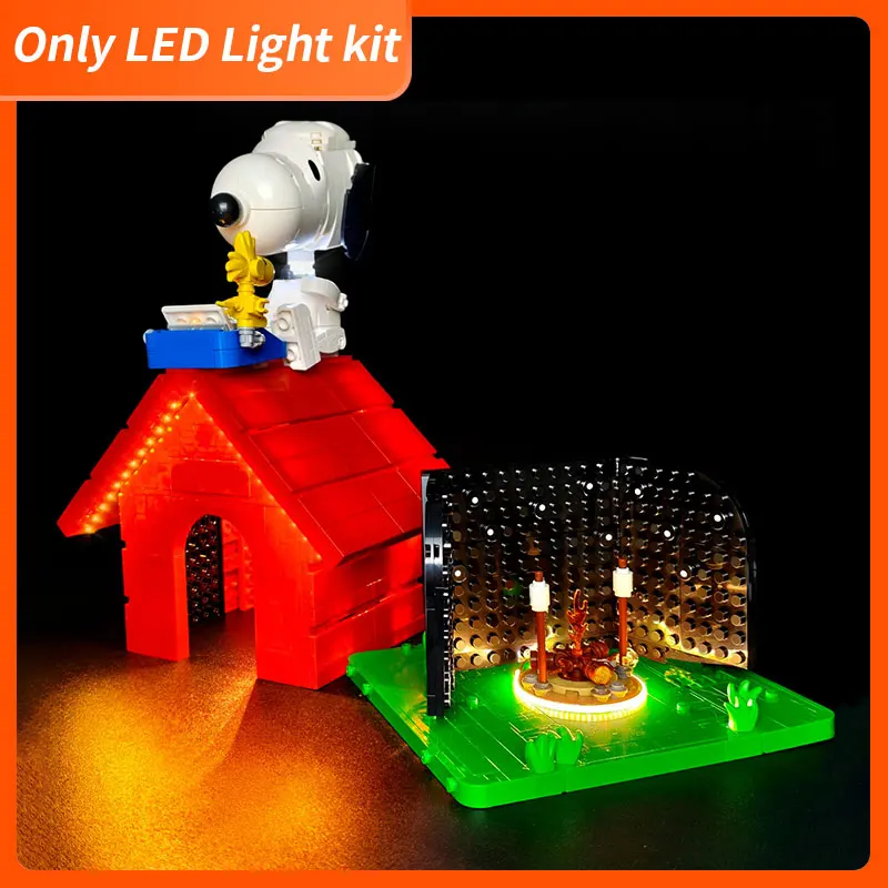 BRIXSPARK LED Lighting Kit Compatible with Lego Building Blocks 21368, Peanuts Snoopy's Doghouse LED Light Set
BRIXSPARK LED Lighting Kit Compatible with Lego Building Blocks 21368, Peanuts Snoopy's Doghouse LED Light Set
