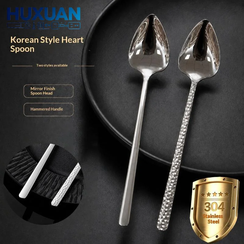 304 Stainless Steel Peach Heart Spoon Mirror Polished Head With Long Handle For Dessert Coffee Kitchen Tableware
304 Stainless Steel Peach Heart Spoon Mirror Polished Head With Long Handle For Dessert Coffee Kitchen Tableware