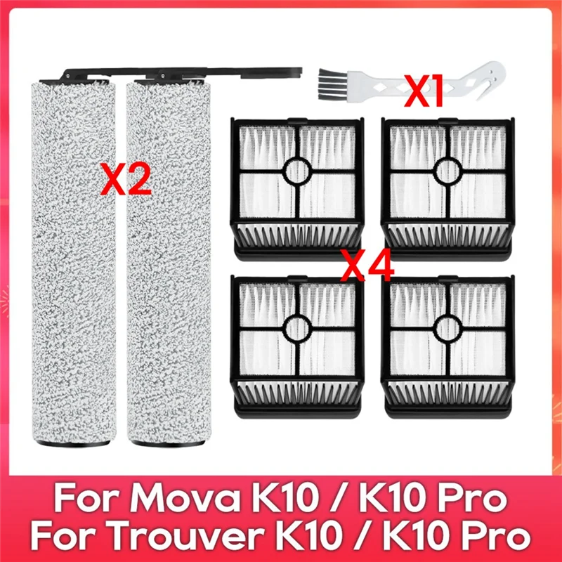 B98A-Roller Main Brush HEPA Filter For DREAME Trouver K10 & K10 Pro Wet Dry Cordless Vacuum Cleaner Replacement Parts
B98A-Roller Main Brush HEPA Filter For DREAME Trouver K10 & K10 Pro Wet Dry Cordless Vacuum Cleaner Replacement Parts