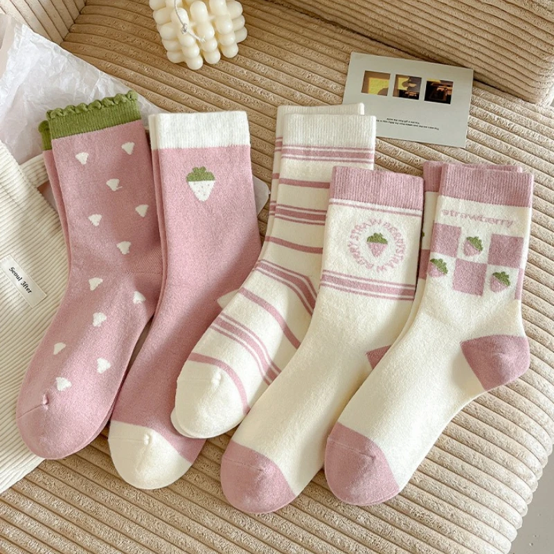 1/5 pair of wool women's autumn winter mid tube socks for spring autumn warmth thick cartoon anti slip comfort casual socks
1/5 pair of wool women's autumn winter mid tube socks for spring autumn warmth thick cartoon anti slip comfort casual socks