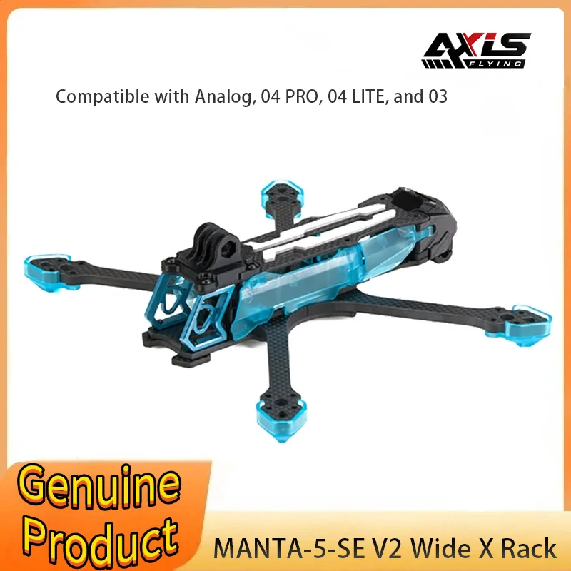 Axisflying Manta 5 SE V2 Frame Suqeshed X DJI O4 for 5 Inch FPV Freestyle Cinematic Drone FPV Part
Axisflying Manta 5 SE V2 Frame Suqeshed X DJI O4 for 5 Inch FPV Freestyle Cinematic Drone FPV Part