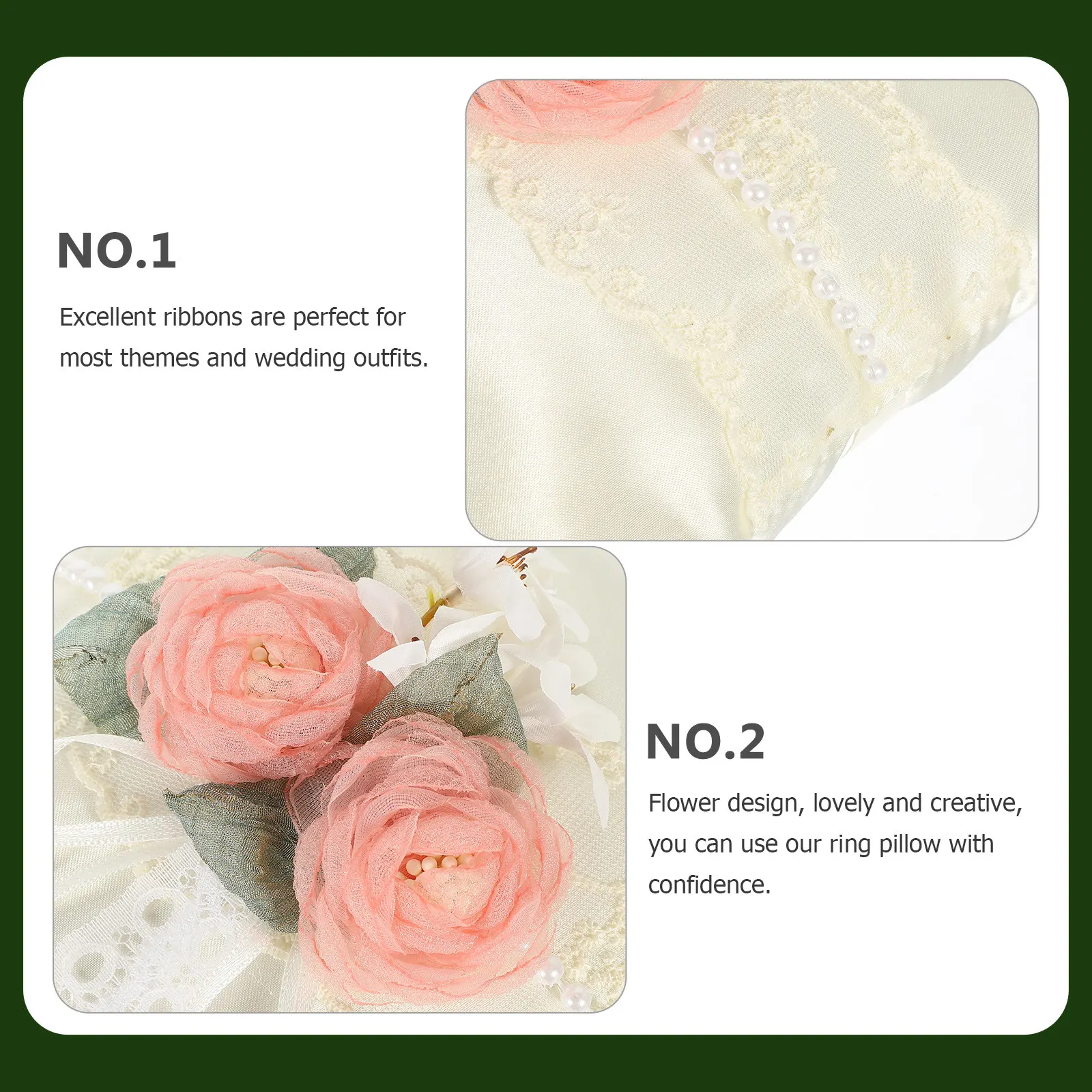 Wedding Ring Pillow White Flower Cushion Lightweight Compact Design Ring Bearer Cushion Wedding Supply Female Gift
Wedding Ring Pillow White Flower Cushion Lightweight Compact Design Ring Bearer Cushion Wedding Supply Female Gift