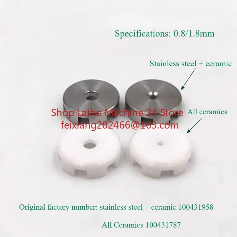 Charmilles C209 Threading Guide Nozzle 100431958 100431787 1.8/0.8mm Ceramic for ROBOFIL series Wire EDM- LS Machine Spare Parts
Charmilles C209 Threading Guide Nozzle 100431958 100431787 1.8/0.8mm Ceramic for ROBOFIL series Wire EDM- LS Machine Spare Parts