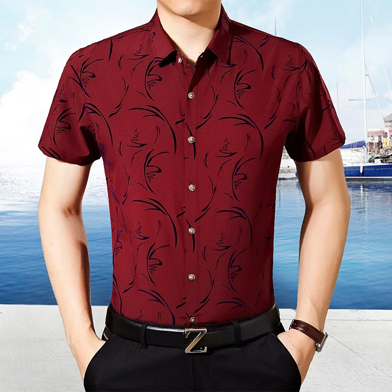 Men's Oversized Summer Thin POLO Collar Single Breasted Short Sleeve Shirt Solid Color Printing Fashion Business Leisure Commute
Men's Oversized Summer Thin POLO Collar Single Breasted Short Sleeve Shirt Solid Color Printing Fashion Business Leisure Commute