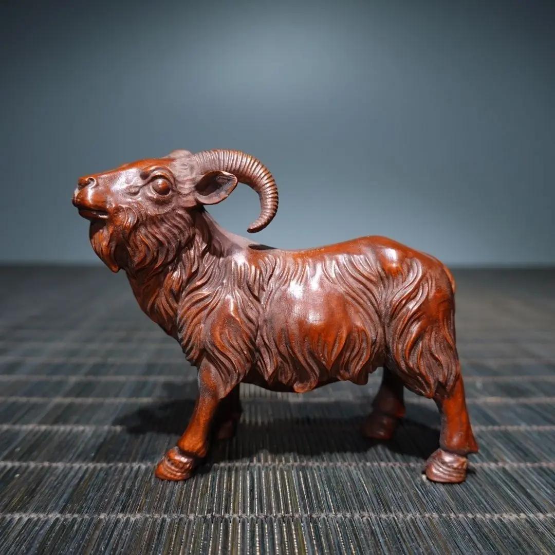 Hand Carved Wood bellwether goat sheep Statue Figurine Desktop Ornaments Home Decoration Crafts Tea Pet Decor
Hand Carved Wood bellwether goat sheep Statue Figurine Desktop Ornaments Home Decoration Crafts Tea Pet Decor