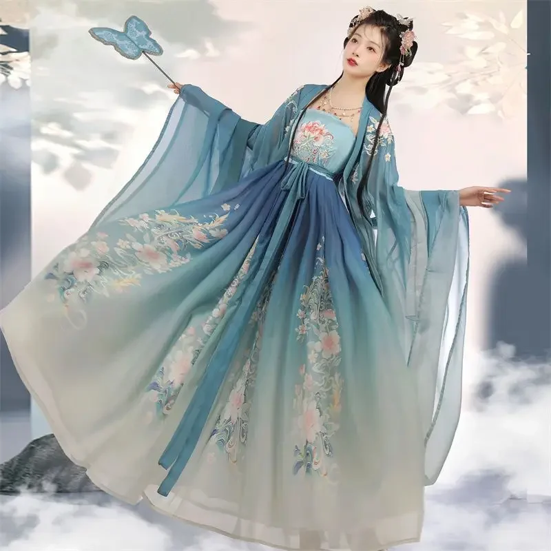Ancient Chinese Women Hanfu Costume Fairy Cosplay Costume Dance Dress Party Outfit Hanfu Blue Red Sets For Women Plus Size XL
Ancient Chinese Women Hanfu Costume Fairy Cosplay Costume Dance Dress Party Outfit Hanfu Blue Red Sets For Women Plus Size XL