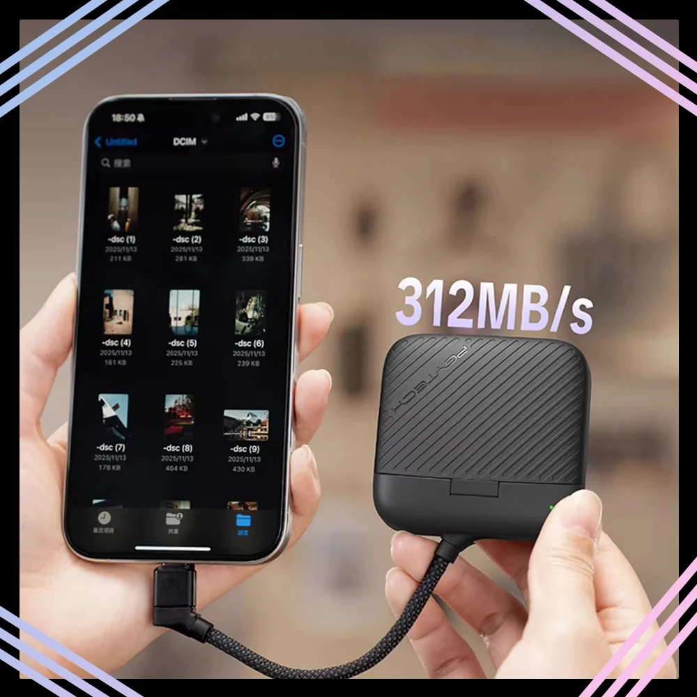 PGYTECH CreateMate Mini SD Card Reader Case, High-Speed 2-in-1 SD 4.0/Micro SD Card Reader with 6-Slot Storage Portable
PGYTECH CreateMate Mini SD Card Reader Case, High-Speed 2-in-1 SD 4.0/Micro SD Card Reader with 6-Slot Storage Portable