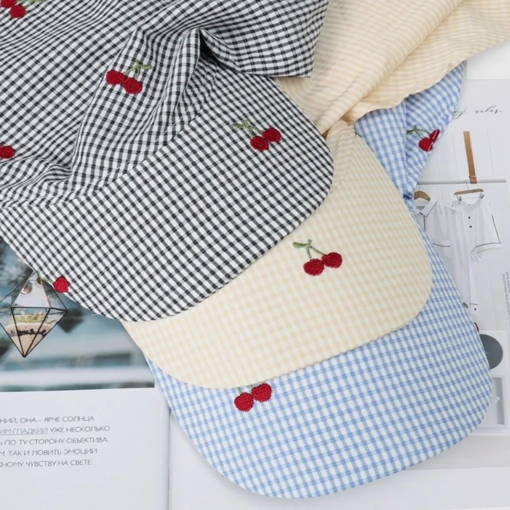 Plaid Headscarf Baseball Cap Korean Style Sweet Sunscreen Beach Hats Cherry Embroidered Sunscreen Peaked Cap Sports
Plaid Headscarf Baseball Cap Korean Style Sweet Sunscreen Beach Hats Cherry Embroidered Sunscreen Peaked Cap Sports
