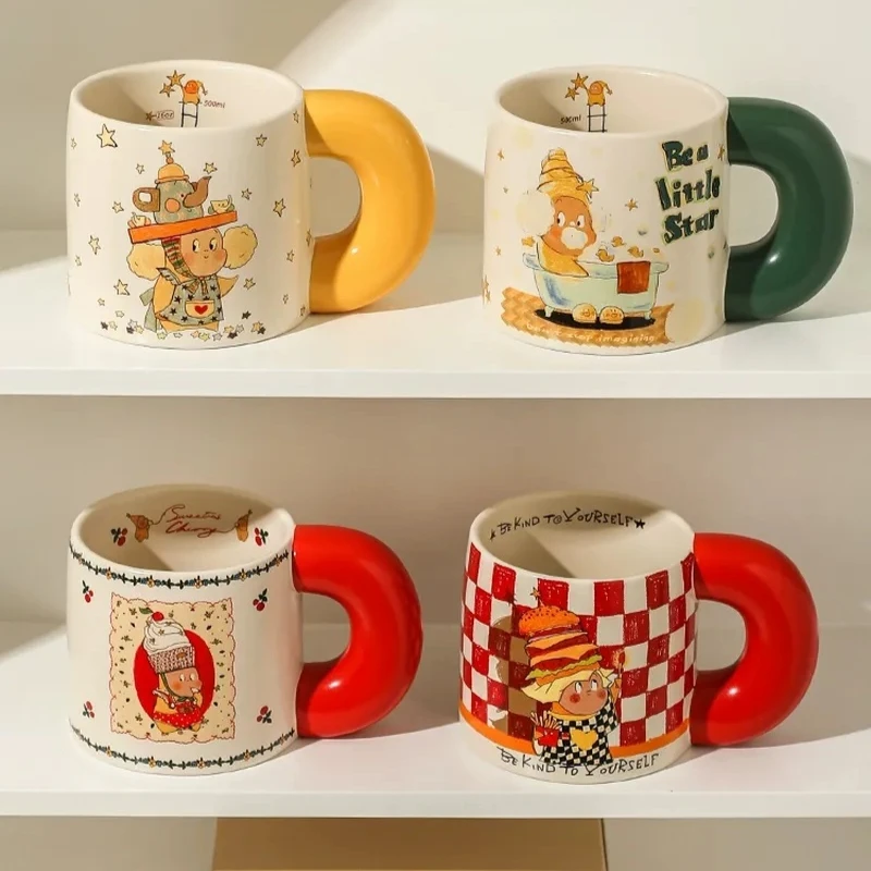 Керамические кофейные чашки для рождественской вечеринки, домашнего офиса, посуда для напитков, 550 мл, кружки для послеобеденного чая большой емкости с большой ручкой, мультяшная чашка
Керамические кофейные чашки для рождественской вечеринки, домашнего офиса, посуда для напитков, 550 мл, кружки для послеобеденного чая большой емкости с большой ручкой, мультяшная чашка