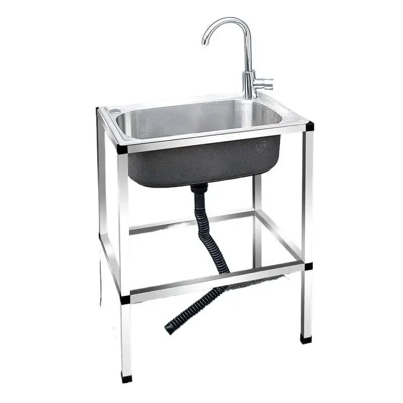 Kitchen Household 304 stainless steel sink Single sink with bracket Vegetable sink Dishsink Large single basin Wash basin
Kitchen Household 304 stainless steel sink Single sink with bracket Vegetable sink Dishsink Large single basin Wash basin