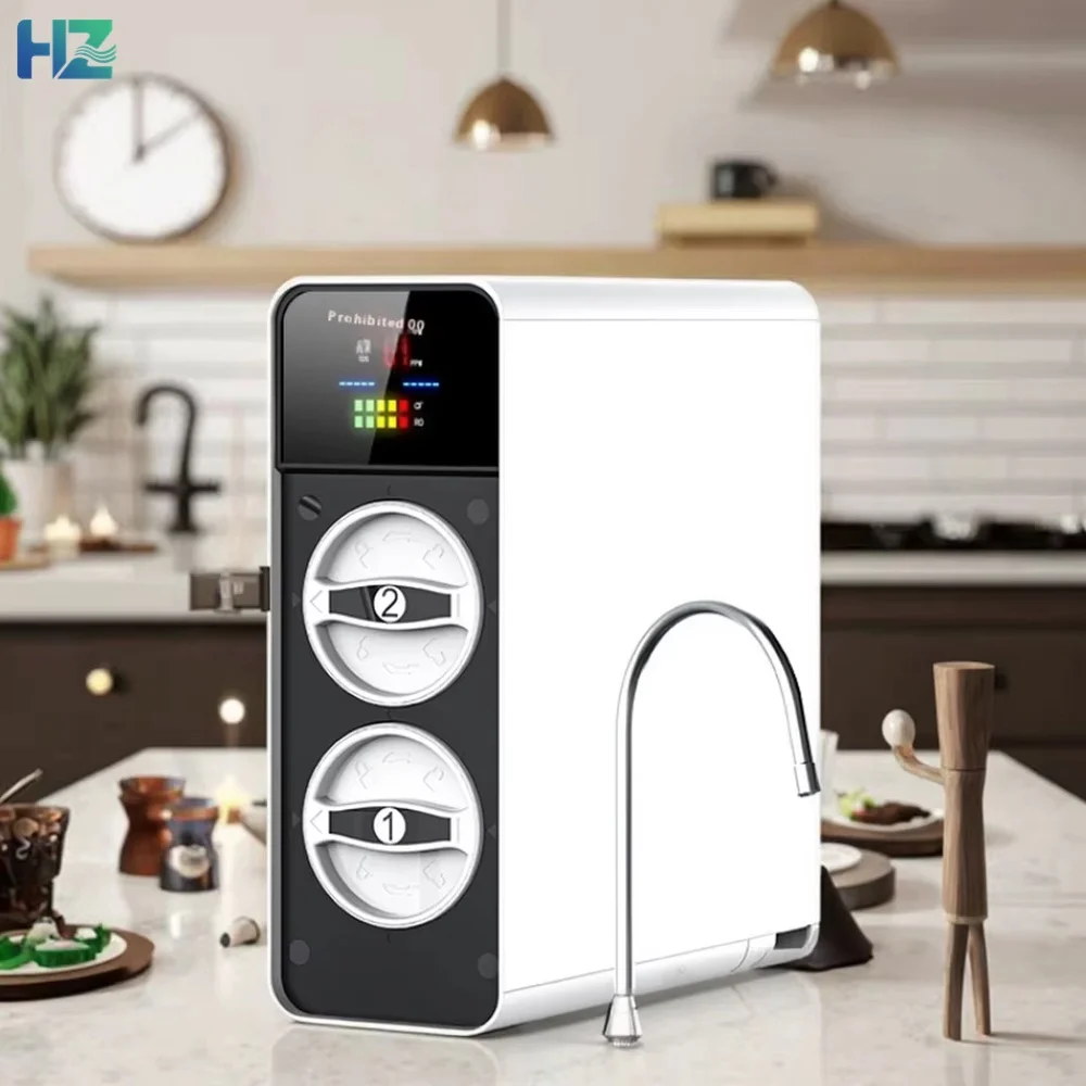 Электрический бытовой фильтр для воды с обратным осмосом (RO) для прямого питья, диспенсер для воды на кухню
Электрический бытовой фильтр для воды с обратным осмосом (RO) для прямого питья, диспенсер для воды на кухню