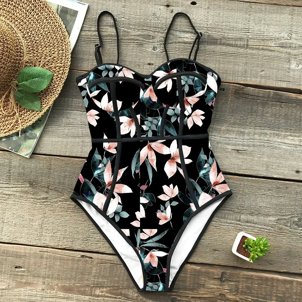 Summer Style One Piece Swimsuit For Women Palm Print Swimwear Leaves Printed Monokini Pad Bathing Suit Beach Wear Female Bain
Summer Style One Piece Swimsuit For Women Palm Print Swimwear Leaves Printed Monokini Pad Bathing Suit Beach Wear Female Bain