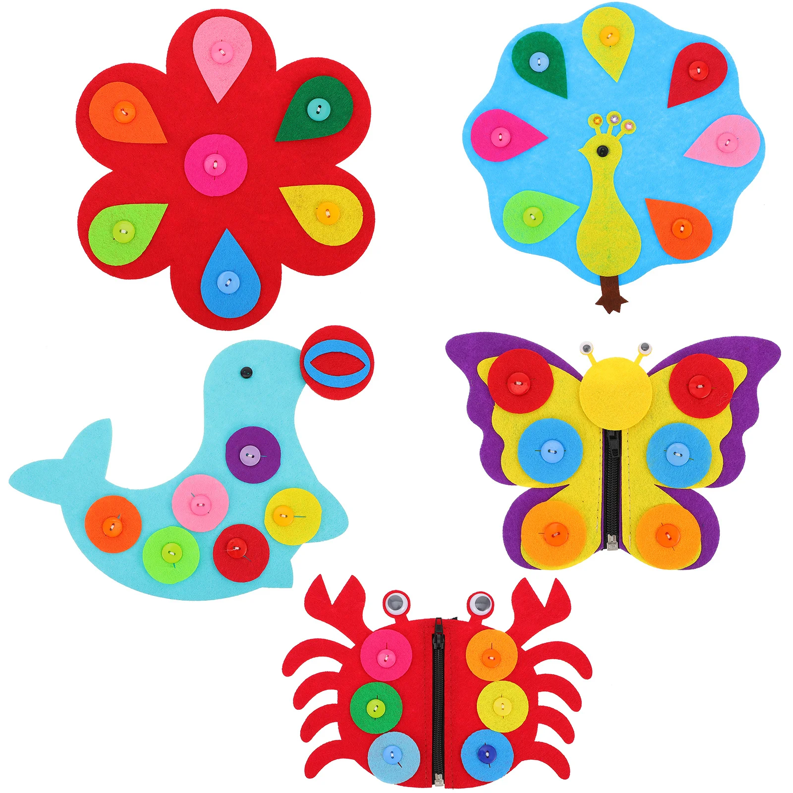 5 Pcs Zipper Button Toy Toys for Toddlers Babies Preschool Kids Board Interactive
5 Pcs Zipper Button Toy Toys for Toddlers Babies Preschool Kids Board Interactive