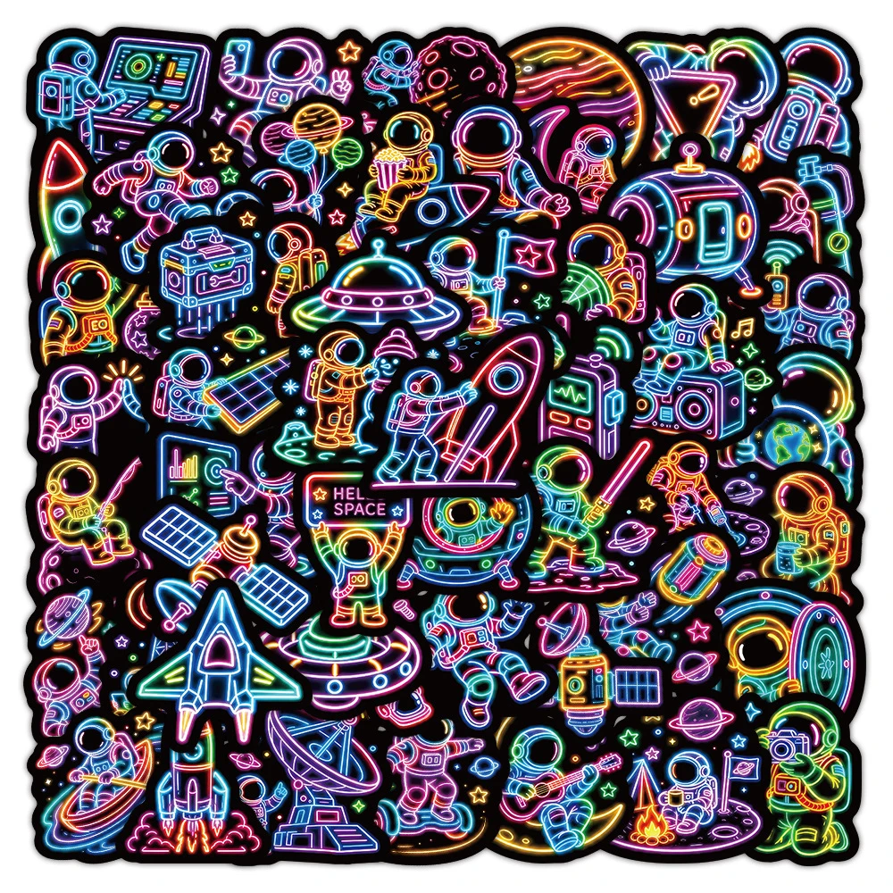 10/30/50pcs Cute Neon Astronaut Graffiti Stickers Aesthetic Cartoon Decals Toy DIY Notebook Guitar Motorcycle Cool Sticker Decor
10/30/50pcs Cute Neon Astronaut Graffiti Stickers Aesthetic Cartoon Decals Toy DIY Notebook Guitar Motorcycle Cool Sticker Decor