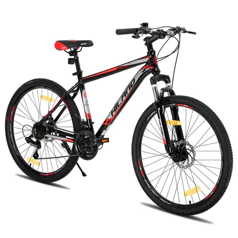 Hiland Mountain Bike, Multi-Spokes,Shimano 21 Speeds Drivetrain,Aluminum Frame 26 inch Wheels, Men's MTB Bicycle