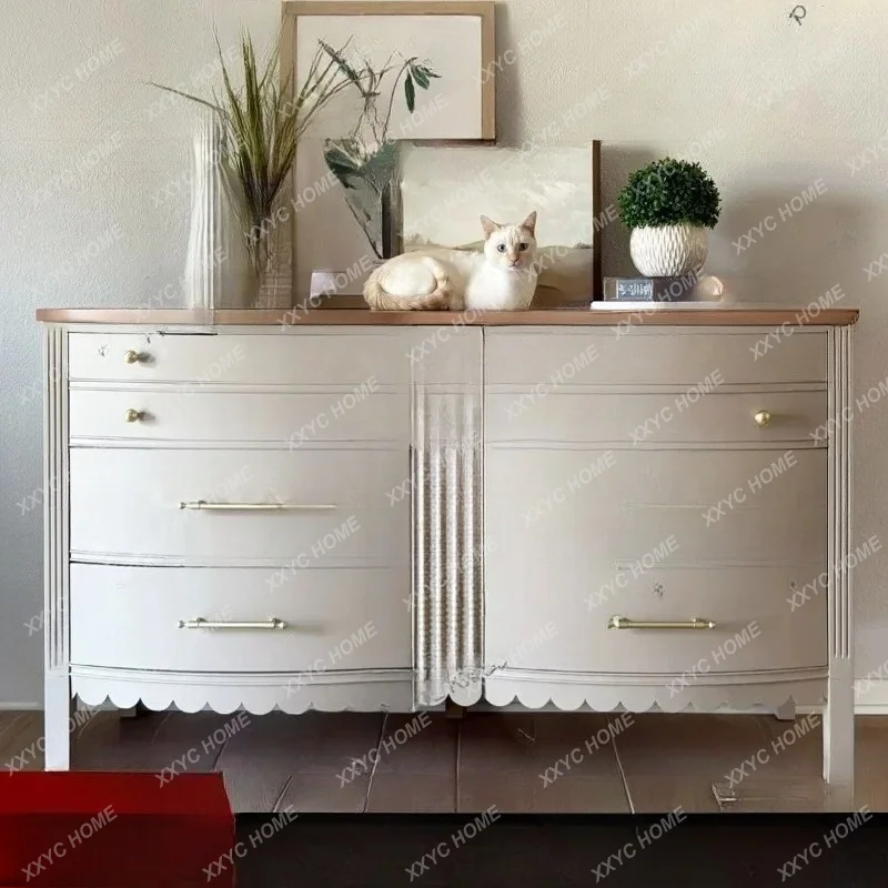 retro solid wood storage chest cabinet light luxury locker living room large capacity drawer cabinet
retro solid wood storage chest cabinet light luxury locker living room large capacity drawer cabinet