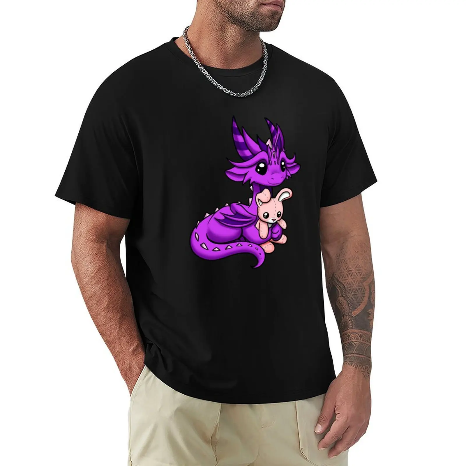 Dragon with Bunny Plushie T-Shirt Fashion Casual Short Sleeve Top
Dragon with Bunny Plushie T-Shirt Fashion Casual Short Sleeve Top