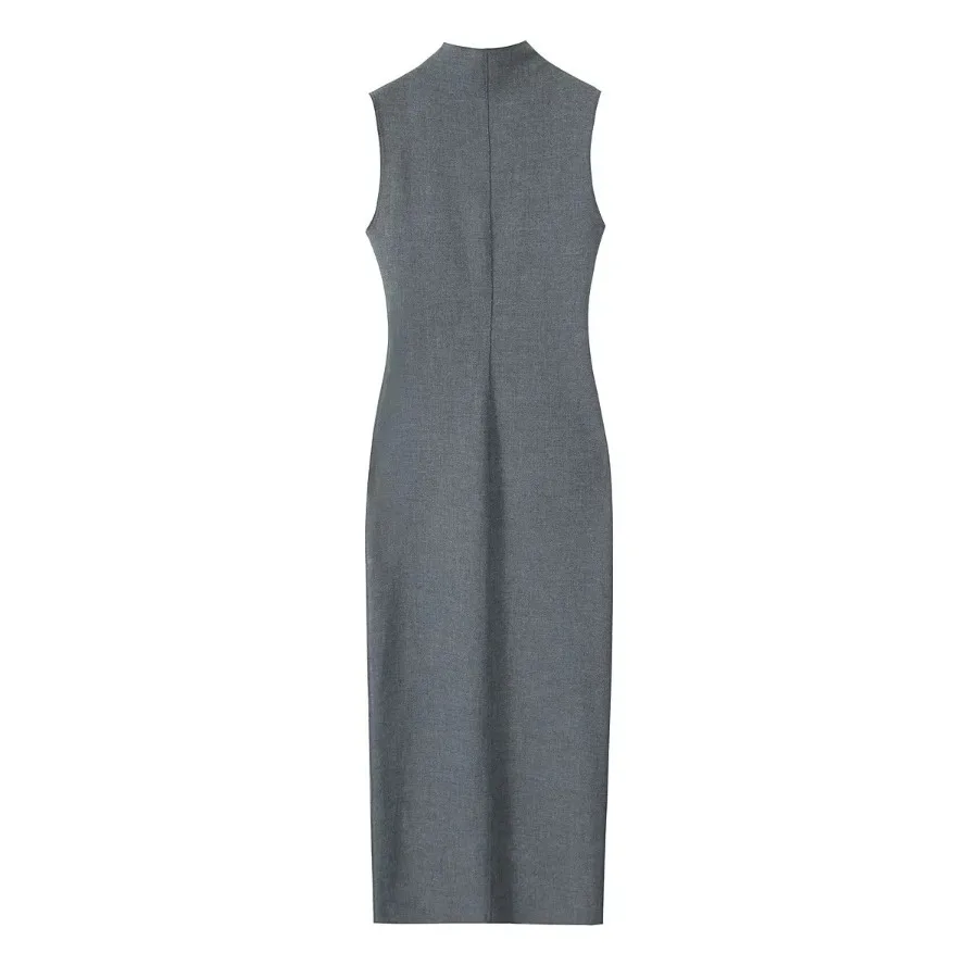 【New style】Summer new style fashionable solid color stand-up collar sleeveless stitching figure-flattering straight dress
【New style】Summer new style fashionable solid color stand-up collar sleeveless stitching figure-flattering straight dress