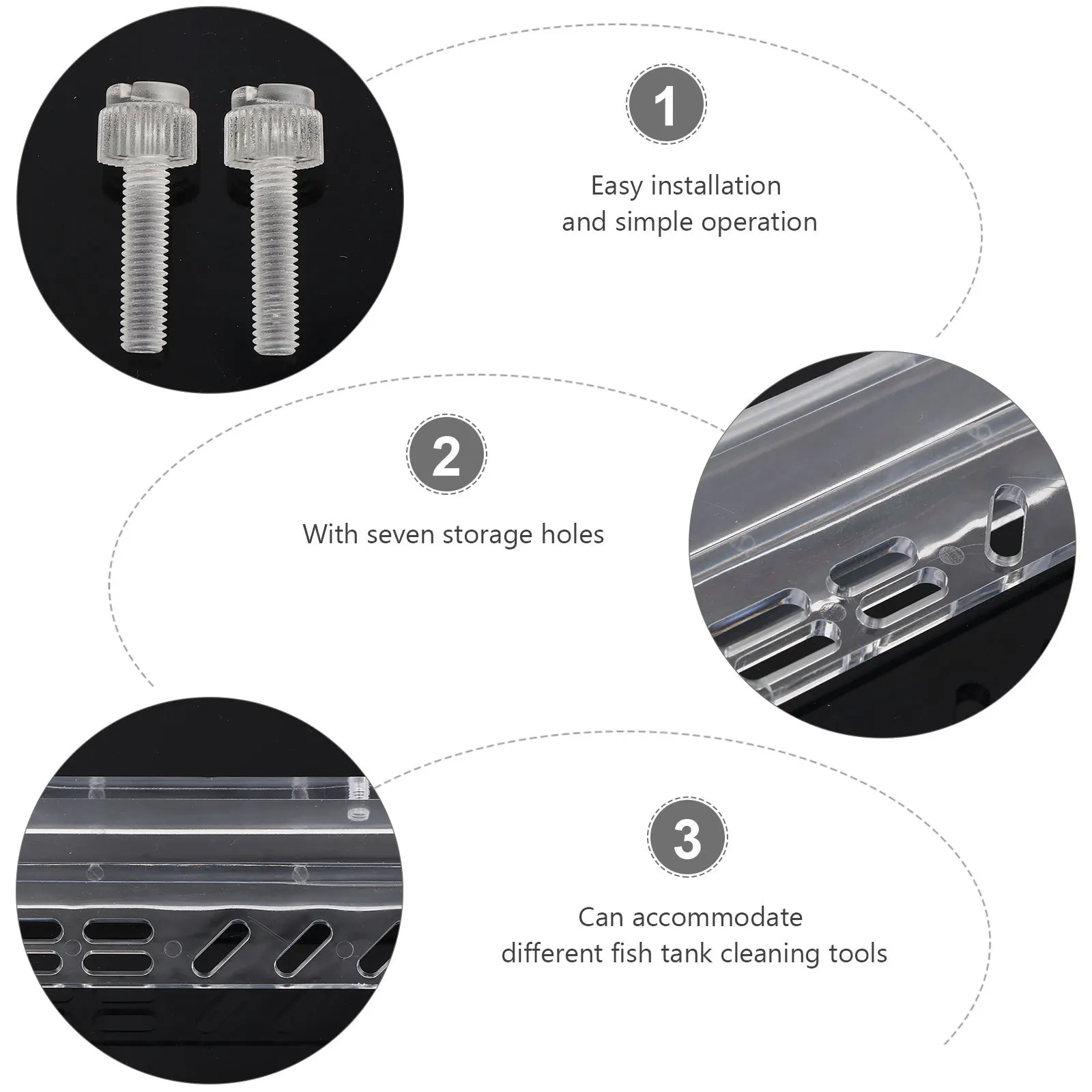 2Pcs Fish Tank Cleaning Tool Holder Acrylic Durable Rack Aquarium Water Plant Organizer Grass Maintenance Storage
2Pcs Fish Tank Cleaning Tool Holder Acrylic Durable Rack Aquarium Water Plant Organizer Grass Maintenance Storage