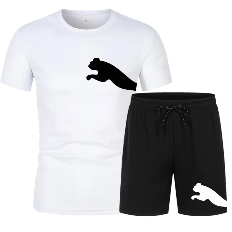 2-Piece Men's Summer Quick Dry Sports Suit Loose Breathable Short Sleeve T-Shirt with Pocket Black Running Fitness Suit
2-Piece Men's Summer Quick Dry Sports Suit Loose Breathable Short Sleeve T-Shirt with Pocket Black Running Fitness Suit