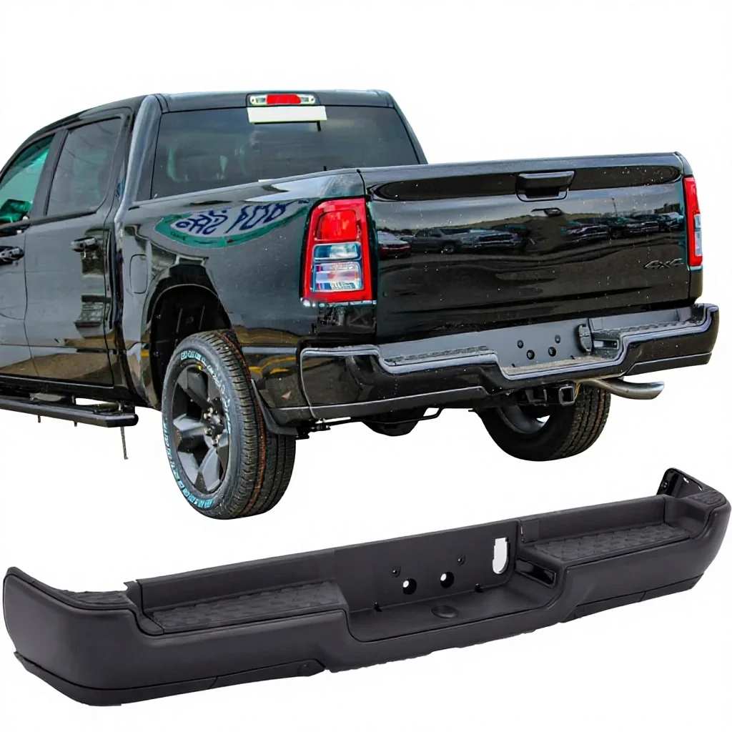 New Replacement Rear Bumper For 2019-2024 Ram1500 Assembly (OLIVER)-Made In Jiangsu Without Dual Exhaust Pipes & Parking Holes
New Replacement Rear Bumper For 2019-2024 Ram1500 Assembly (OLIVER)-Made In Jiangsu Without Dual Exhaust Pipes & Parking Holes