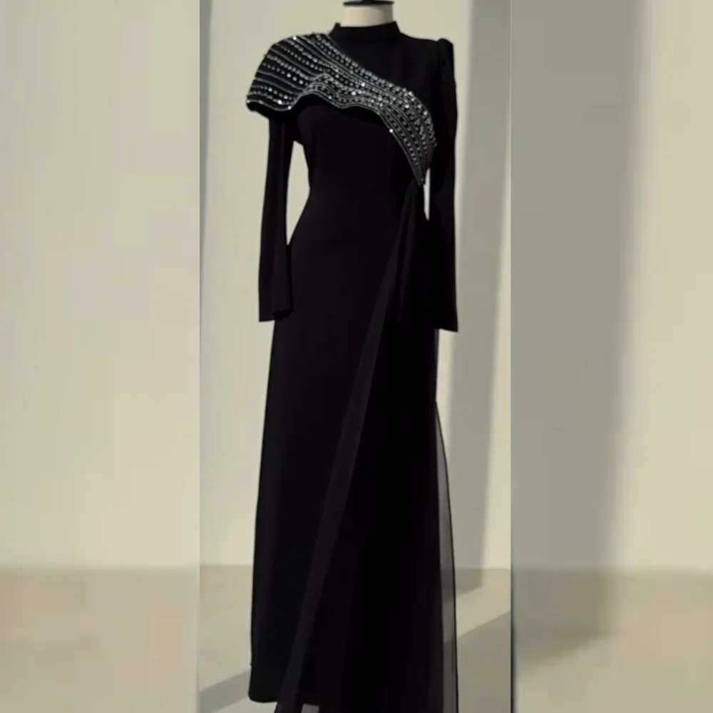 Customized Chinese Style Jersey Sequined A-lineHigh Collar Long Dresses Bespoke Occasion Intricate Retro
Customized Chinese Style Jersey Sequined A-lineHigh Collar Long Dresses Bespoke Occasion Intricate Retro