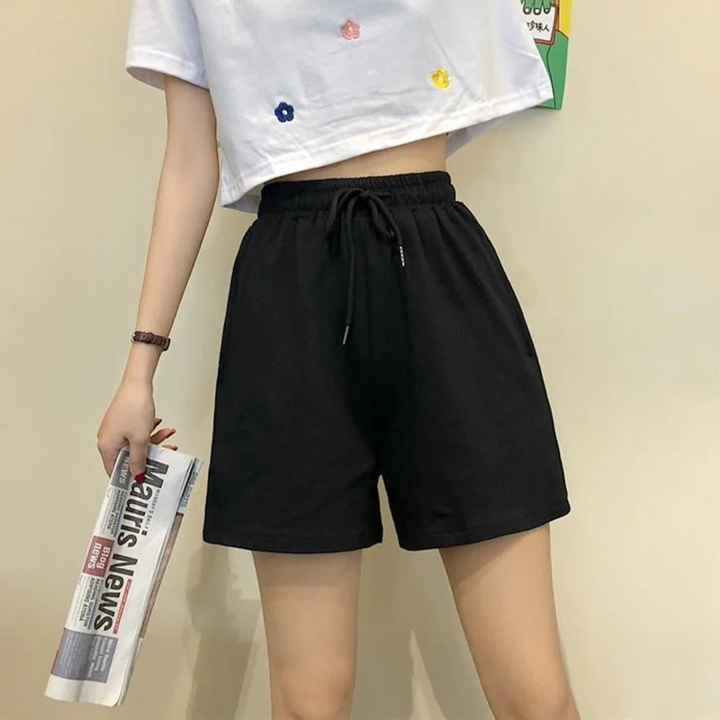 Summer Lady Classic Korean Baggy Short Joggers Women Ins Fashion Thin Short Pants Girls Solid Color High Waist Shorts
Summer Lady Classic Korean Baggy Short Joggers Women Ins Fashion Thin Short Pants Girls Solid Color High Waist Shorts