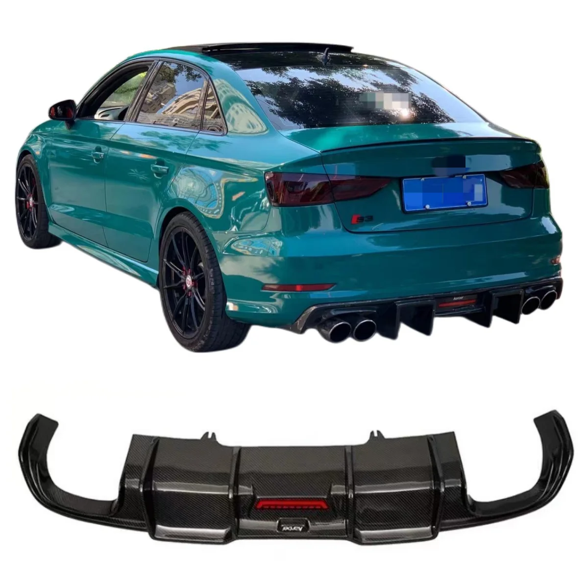 Carbon Fiber Rear Lip Diffuser Spoiler Karbel Style For S3 2014-2016 Carbon Fiber Car Back Bumper
Carbon Fiber Rear Lip Diffuser Spoiler Karbel Style For S3 2014-2016 Carbon Fiber Car Back Bumper