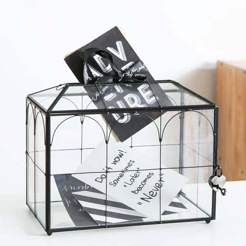 Large 10.2 Black Glass Wedding Card Holder with Lock for Receptions and Special Events
Large 10.2 Black Glass Wedding Card Holder with Lock for Receptions and Special Events