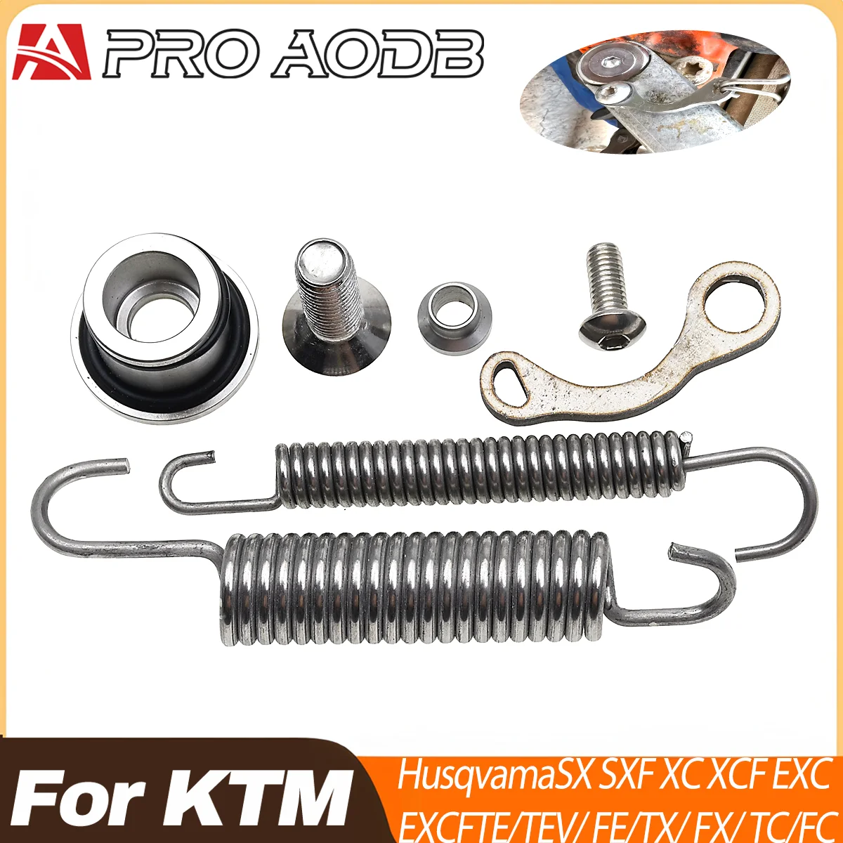 Heavy Duty Side Stand Kickstand Springs Repair Kit For Husqvarna FE TE FX TX KTM EXC EXCF XC XCF XCW SX SXF Six Days 2008-2023
Heavy Duty Side Stand Kickstand Springs Repair Kit For Husqvarna FE TE FX TX KTM EXC EXCF XC XCF XCW SX SXF Six Days 2008-2023 