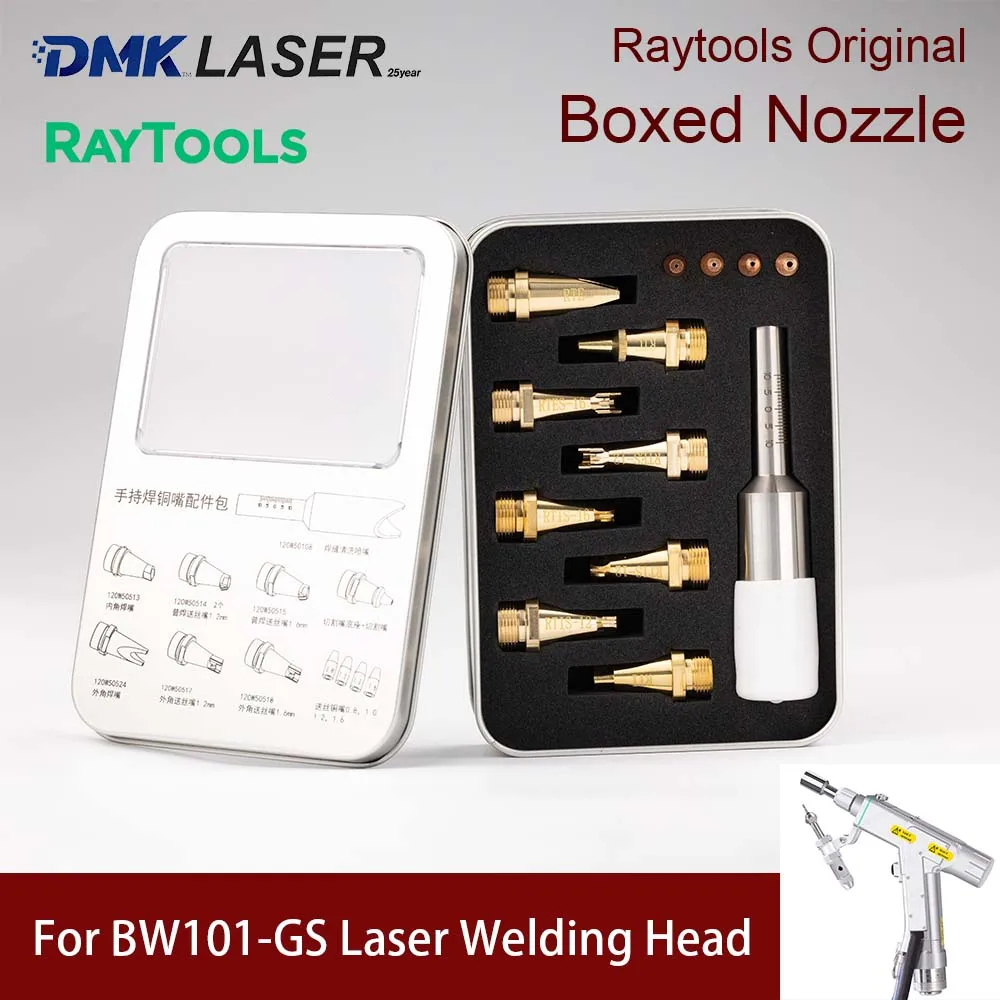 Raytools Original Laser Welding Nozzle Kit Boxed Guide Wire Nozzle Scale Tube Accessories For BW101-GS Laser Welding Head
Raytools Original Laser Welding Nozzle Kit Boxed Guide Wire Nozzle Scale Tube Accessories For BW101-GS Laser Welding Head