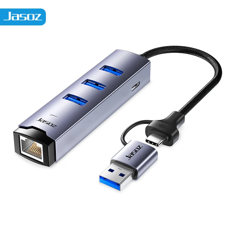 USB C HUB USB-A Type-C Adapter 1000Mbps Gigabit Ethernet RJ45 USB 3.0 5Gbps Data Transfer Docking Station for Lapop MacBook Pro
USB C HUB USB-A Type-C Adapter 1000Mbps Gigabit Ethernet RJ45 USB 3.0 5Gbps Data Transfer Docking Station for Lapop MacBook Pro