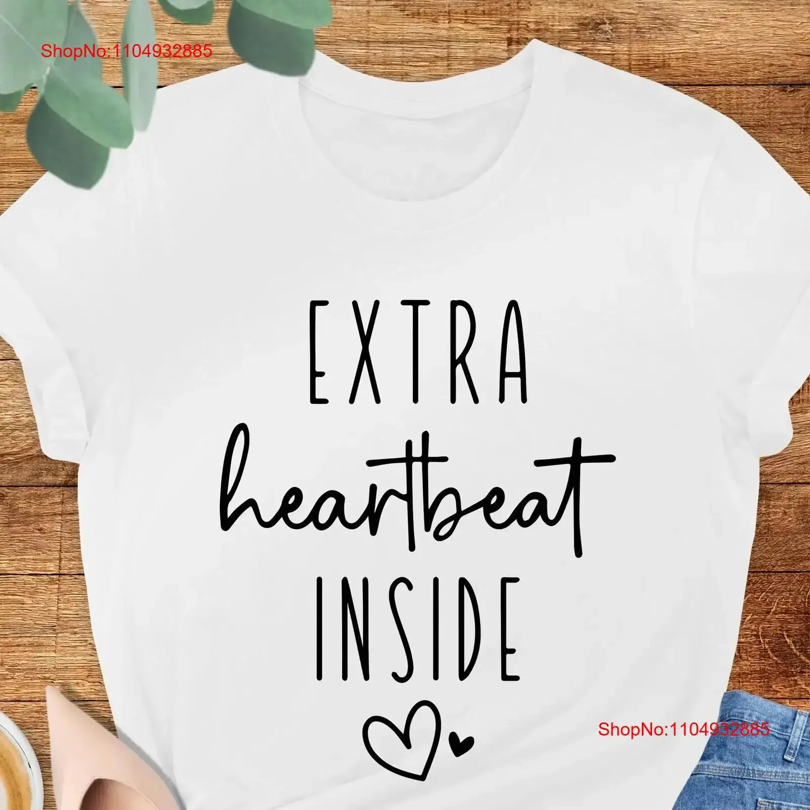 Extra Heartbeat Inside T Shirt Pregnancy Reveal New Mom PregnanT Funny Big Sis Baby AnnouncemenT vintage Washed Unisex
Extra Heartbeat Inside T Shirt Pregnancy Reveal New Mom PregnanT Funny Big Sis Baby AnnouncemenT vintage Washed Unisex