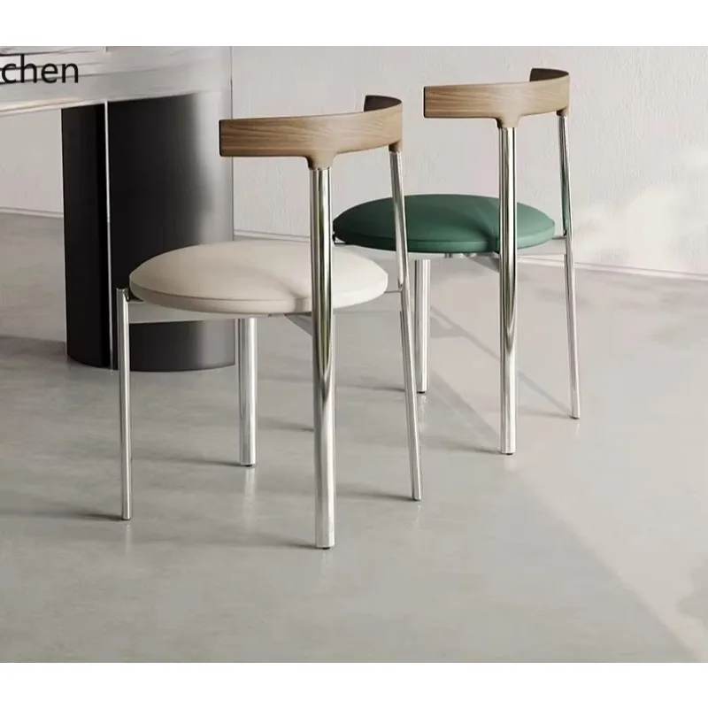 HYS Stainless Steel Solid Wood Home Dining Table Chair Italian Minimalist High-end Genuine Leather Chair Simple
HYS Stainless Steel Solid Wood Home Dining Table Chair Italian Minimalist High-end Genuine Leather Chair Simple