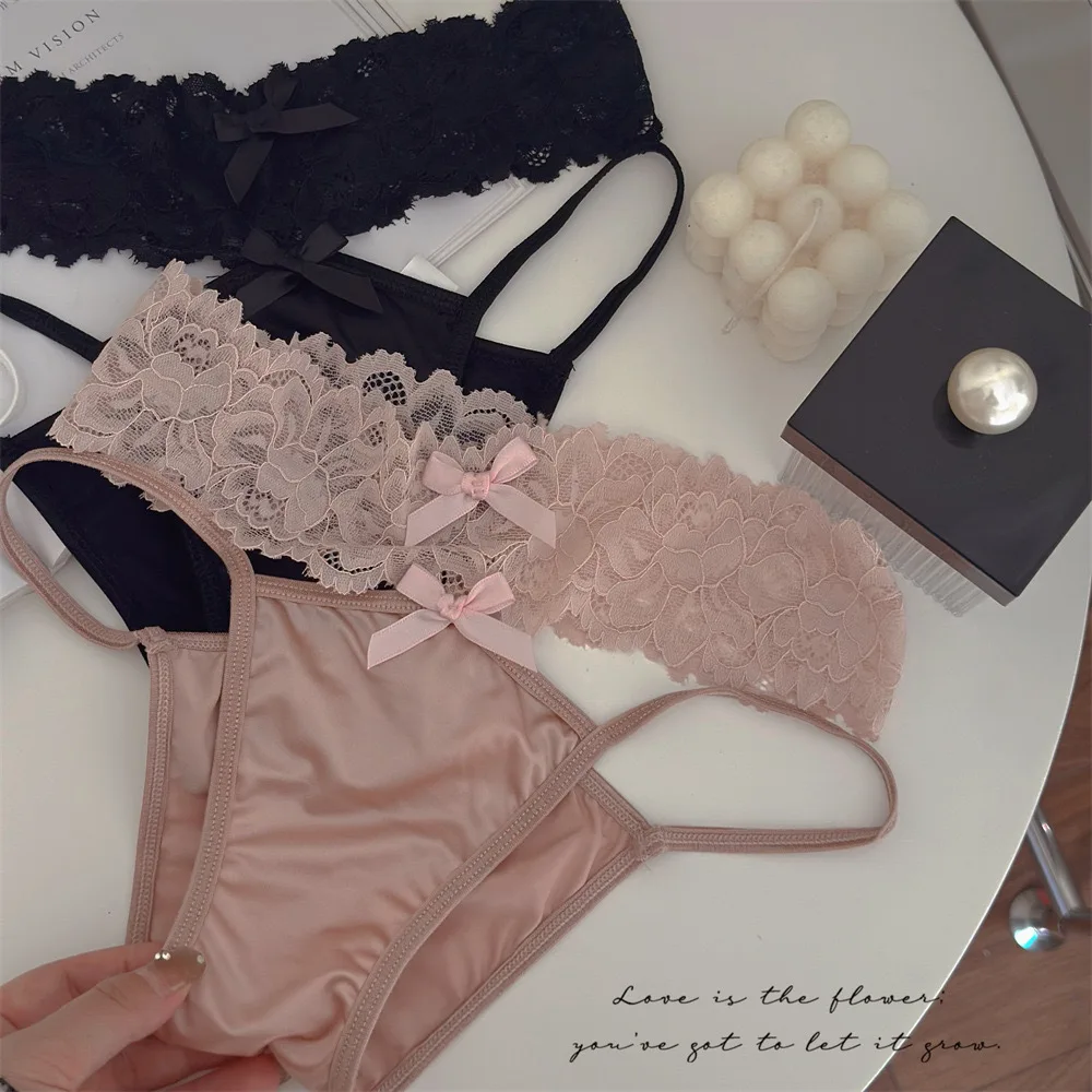 Sexy French Women Panties Girl Bow Underwear Female Thin Low-Waist Lingerie Lace Breathable Cotton Crotch Briefs Femme Intimates
Sexy French Women Panties Girl Bow Underwear Female Thin Low-Waist Lingerie Lace Breathable Cotton Crotch Briefs Femme Intimates
