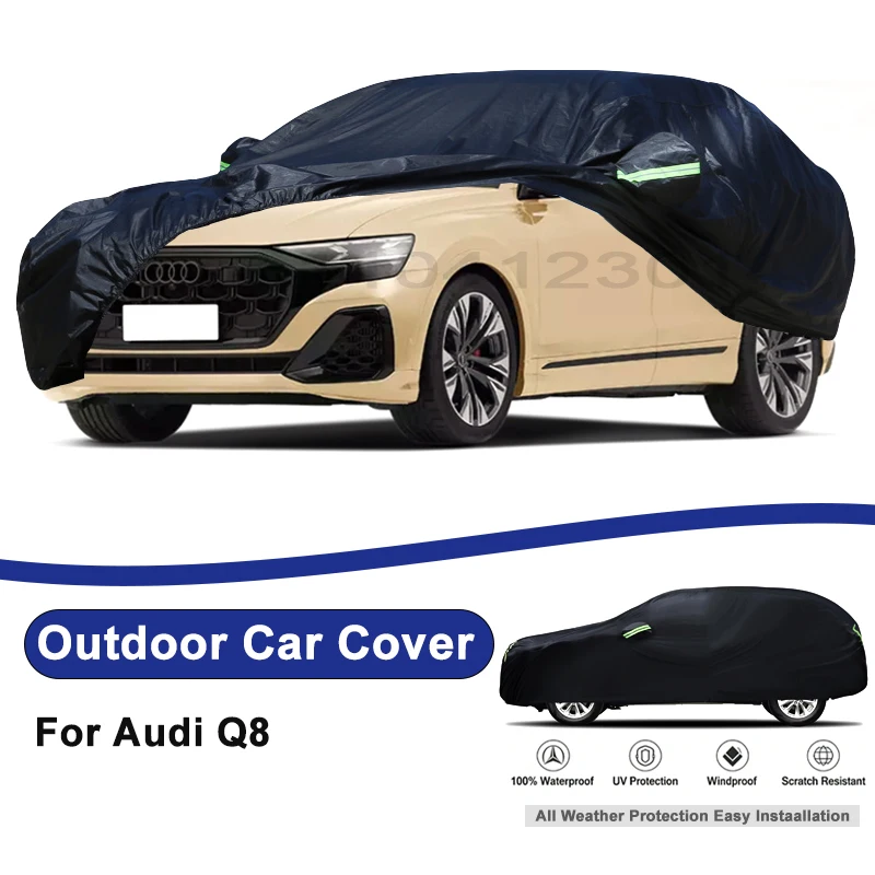 Outdoor Full Car Cover For Audi Q8 with Reflective Strips Waterproof Snowproof Dustproof UV Protection Auto Accessories
Outdoor Full Car Cover For Audi Q8 with Reflective Strips Waterproof Snowproof Dustproof UV Protection Auto Accessories